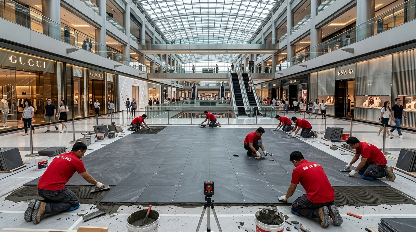 BS Tiling Specialist - Tier-1 Commercial Porcelain & Marble Floor Tiling
